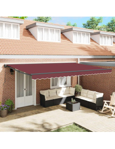 Struttura della tenda Borgogna 500 × 300 cm