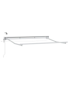 Telaio tenda elettrica con LED Bianco 3 x 2,5 m Alluminio