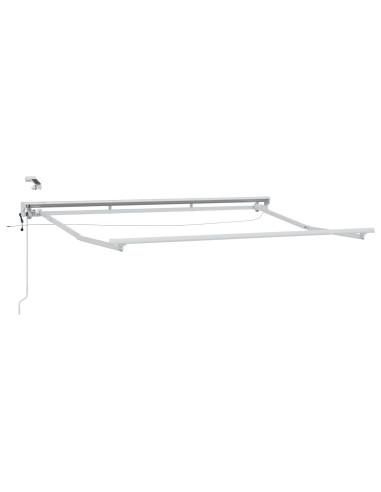 Telaio tenda elettrica con LED Bianco 3,5 x 2 m Alluminio