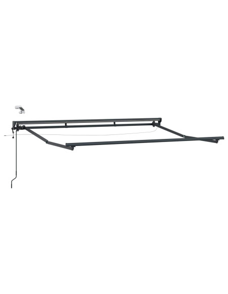 Telaio tenda elettrica con LED Antracite 3,5 x 2,5 m Alluminio