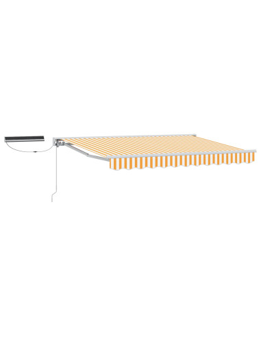 Tettuccio Elettrico Retrattile Giallo e Bianco 3 x 2,5 m