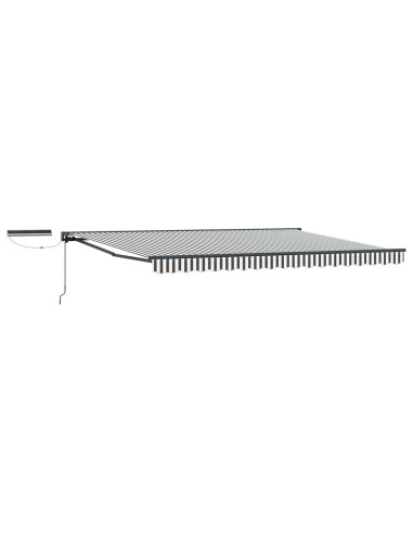 Tettuccio Elettrico Retrattile Antracite e Bianco 4,5 × 3,5 m