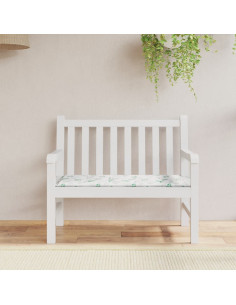 Cuscino per Panca a Foglie 100x50x3 cm in Tessuto Oxford