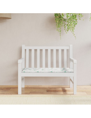 Cuscino per Panca a Foglie 100x50x3 cm in Tessuto Oxford