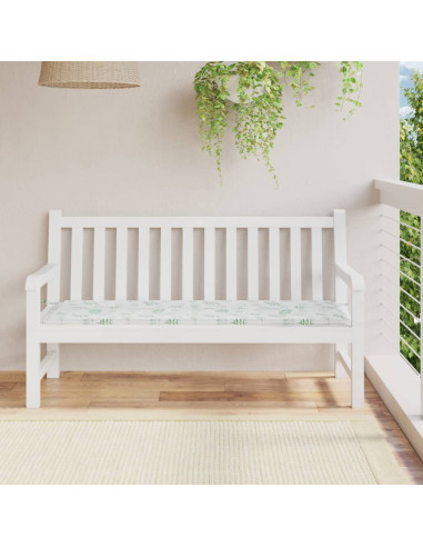 Cuscino per Panca a Foglie 150x50x3 cm in Tessuto Oxford