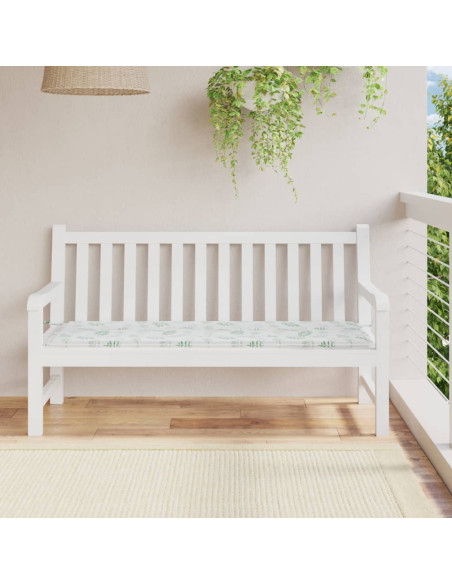 Cuscino per Panca a Foglie 150x50x3 cm in Tessuto Oxford