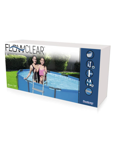 Bestway Scaletta di Sicurezza per Piscine a 4 Gradini Flowclear 122 cm