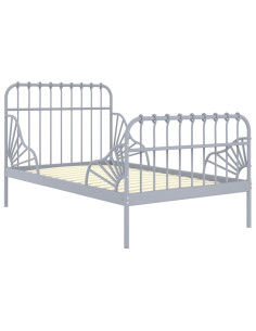 Giroletto Estendibile Grigio in Metallo 80x130/200 cm