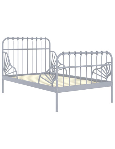 Giroletto Estendibile Grigio in Metallo 80x130/200 cm