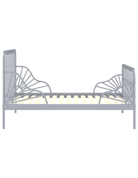 Giroletto Estendibile Grigio in Metallo 80x130/200 cm