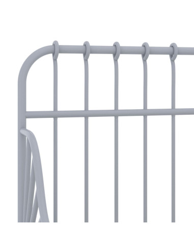 Giroletto Estendibile Grigio in Metallo 80x130/200 cm