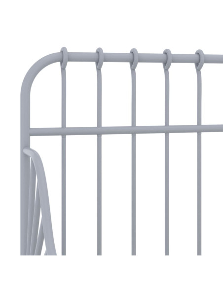 Giroletto Estendibile Grigio in Metallo 80x130/200 cm