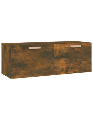 Mobile a Parete Rovere Fumo 100x36,5x35 cm in Legno Multistrato