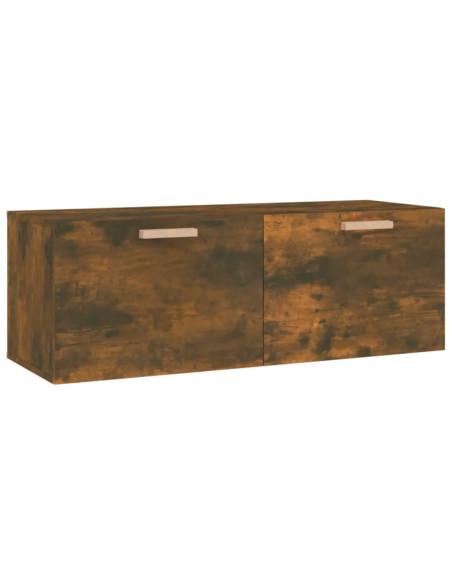 Mobile a Parete Rovere Fumo 100x36,5x35 cm in Legno Multistrato