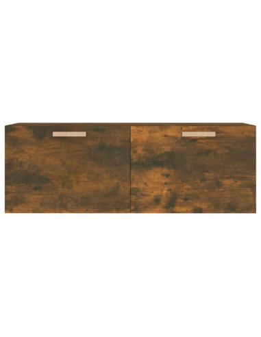 Mobile a Parete Rovere Fumo 100x36,5x35 cm in Legno Multistrato