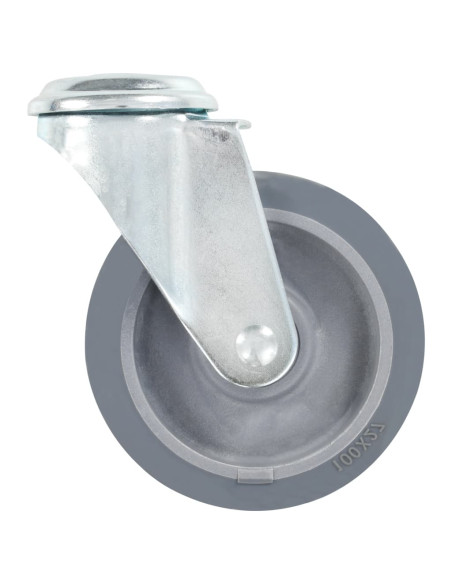 Ruote Girevoli con Foro per Bullone 16 pz 100 mm
