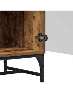 Credenza Legno vecchio 35 x 37 x 117 cm 2