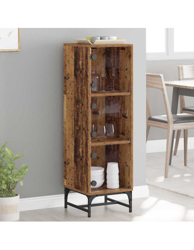 Credenza Legno vecchio 35 x 37 x 117 cm