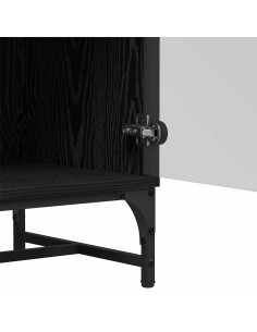 Credenza Rovere Nero 35 x 37 x 117 cm 2