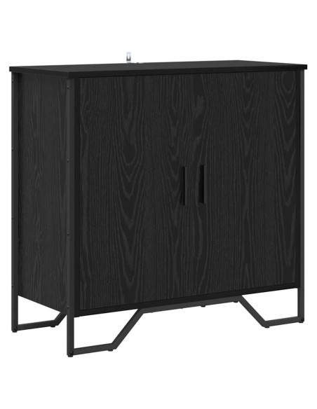 Credenza Rovere Nero 78 x 35 x 74.5 cm