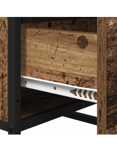 Credenza Legno vecchio 35.5 x 35 x 76 cm 2