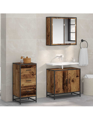 Credenza Legno vecchio 35.5 x 35 x 76 cm