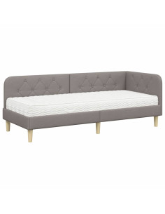 Cornice del letto ad angolo Talpa 80 x 200 cm Tessuto 2