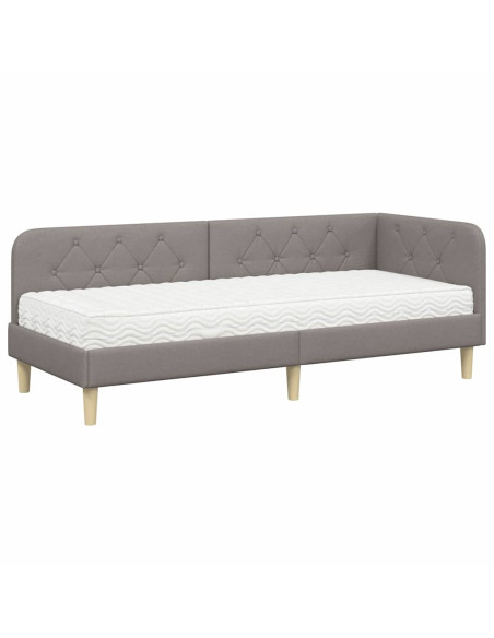 Cornice del letto ad angolo Talpa 80 x 200 cm Tessuto