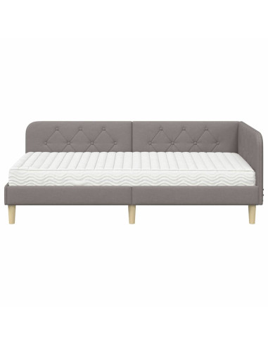 Cornice del letto ad angolo Talpa 90 x 190 cm Tessuto