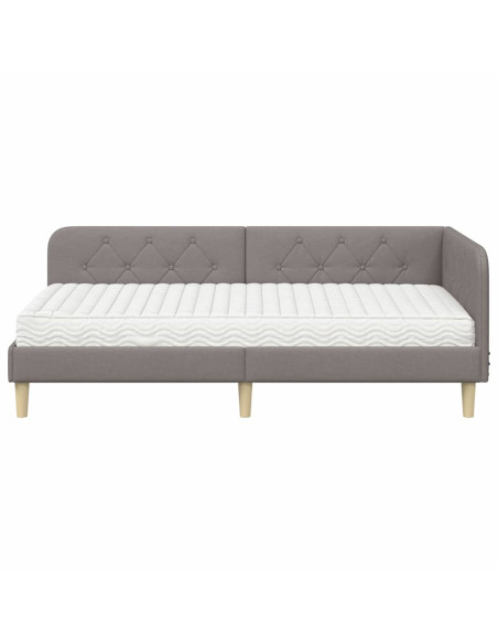 Cornice del letto ad angolo Talpa 90 x 190 cm Tessuto