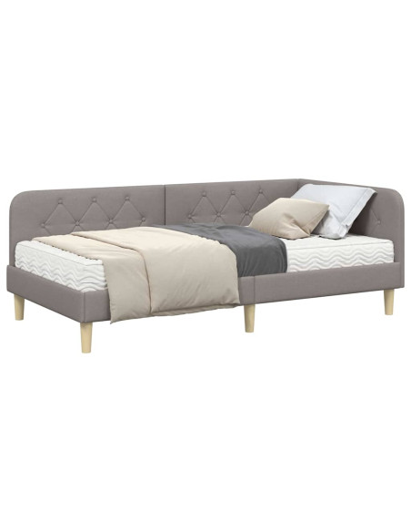 Cornice del letto ad angolo Talpa 90 x 200 cm Tessuto