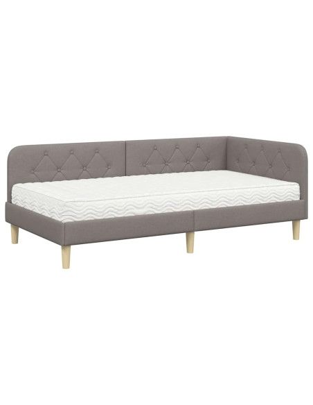 Cornice del letto ad angolo Talpa 100 x 200 cm Tessuto