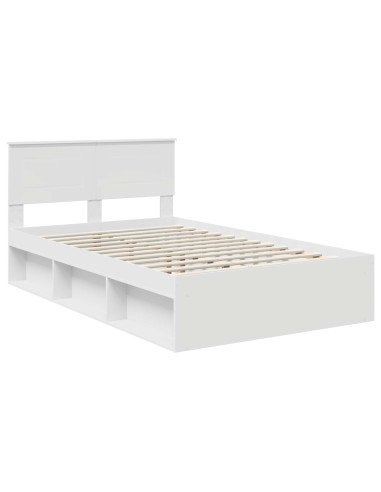 Struttura del letto Bianco 120 x 190 cm Legno multistrato