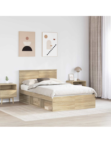 Struttura del letto Sonoma 120 x 190 cm Legno multistrato