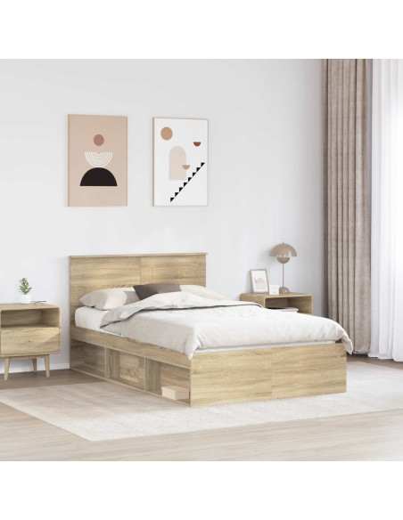 Struttura del letto Sonoma 120 x 200 cm Legno multistrato