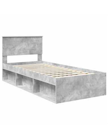 Struttura del letto Calcestruzzo 90 x 200 cm Legno multistrato
