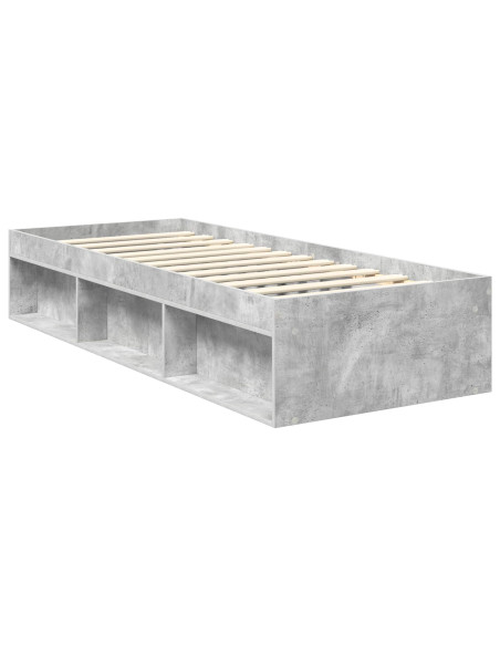 Struttura del letto con testiera Grigio Concretè 75 x 190 cm