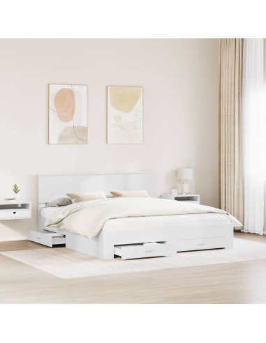 Struttura del letto Bianco 180 x 200 cm Legno multistrato