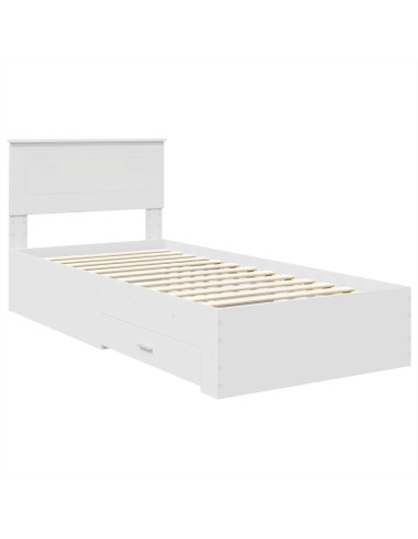 Struttura del letto Bianco 90 x 190 cm Legno multistrato