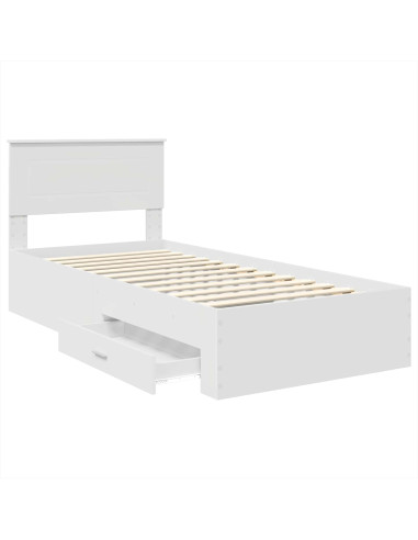 Struttura del letto Bianco 90 x 190 cm Legno multistrato