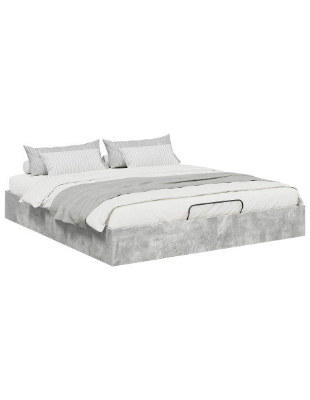 Letto ottomano Calcestruzzo 193 x 120 x 25 cm Truciolare