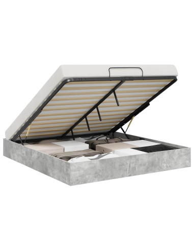 Letto ottomano Calcestruzzo 193 x 120 x 25 cm Truciolare