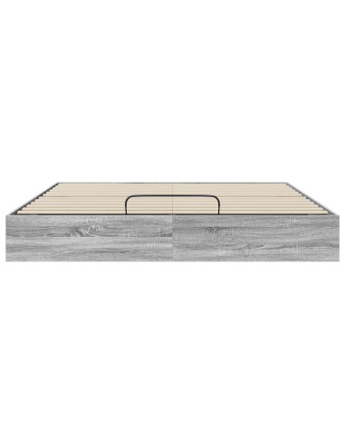 Letto ottomano Grigio Sonoma 193 x 120 x 25 cm Truciolare