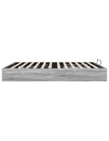 Letto ottomano Grigio Sonoma 193 x 120 x 25 cm Truciolare