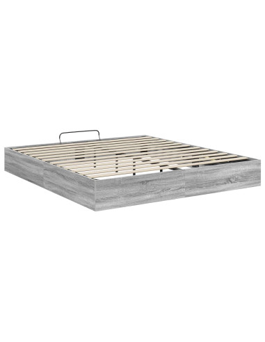 Letto ottomano Grigio Sonoma 193 x 120 x 25 cm Truciolare