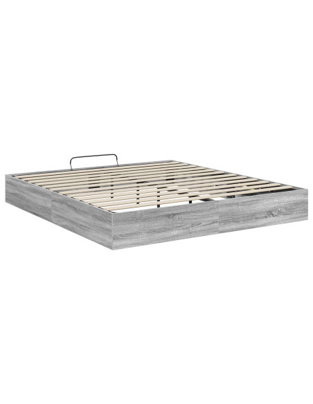 Letto ottomano Grigio Sonoma 193 x 120 x 25 cm Truciolare