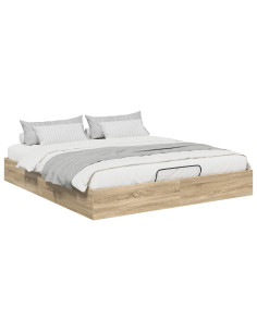 Letto ottomano Rovere Sonoma 193 x 120 x 25 cm Truciolare 2