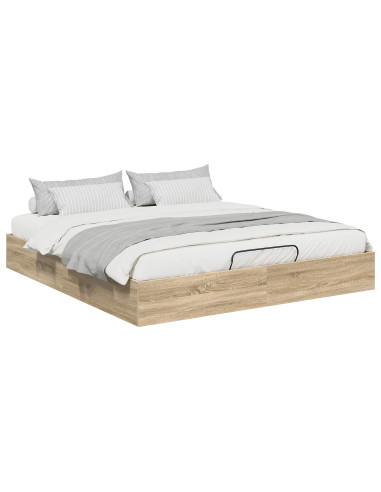 Letto ottomano Rovere Sonoma 193 x 120 x 25 cm Truciolare