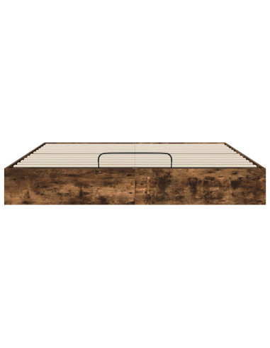 Letto ottomano Rovere fumé 193 x 120 x 25 cm Truciolare