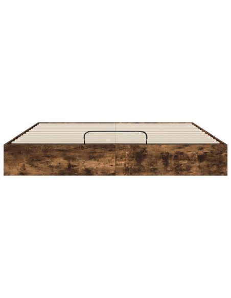 Letto ottomano Rovere fumé 193 x 120 x 25 cm Truciolare